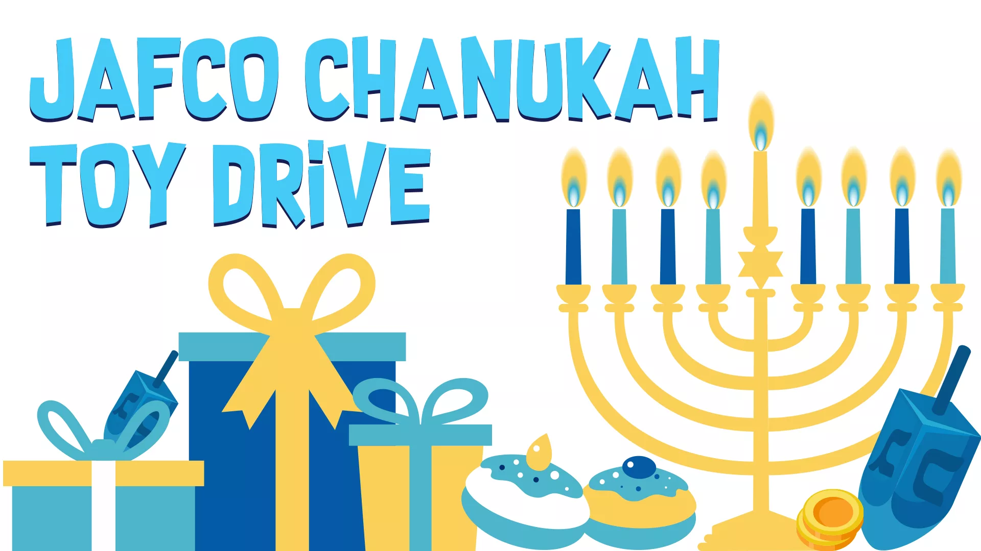 JAFCO Chanukah Toy Drive Banner