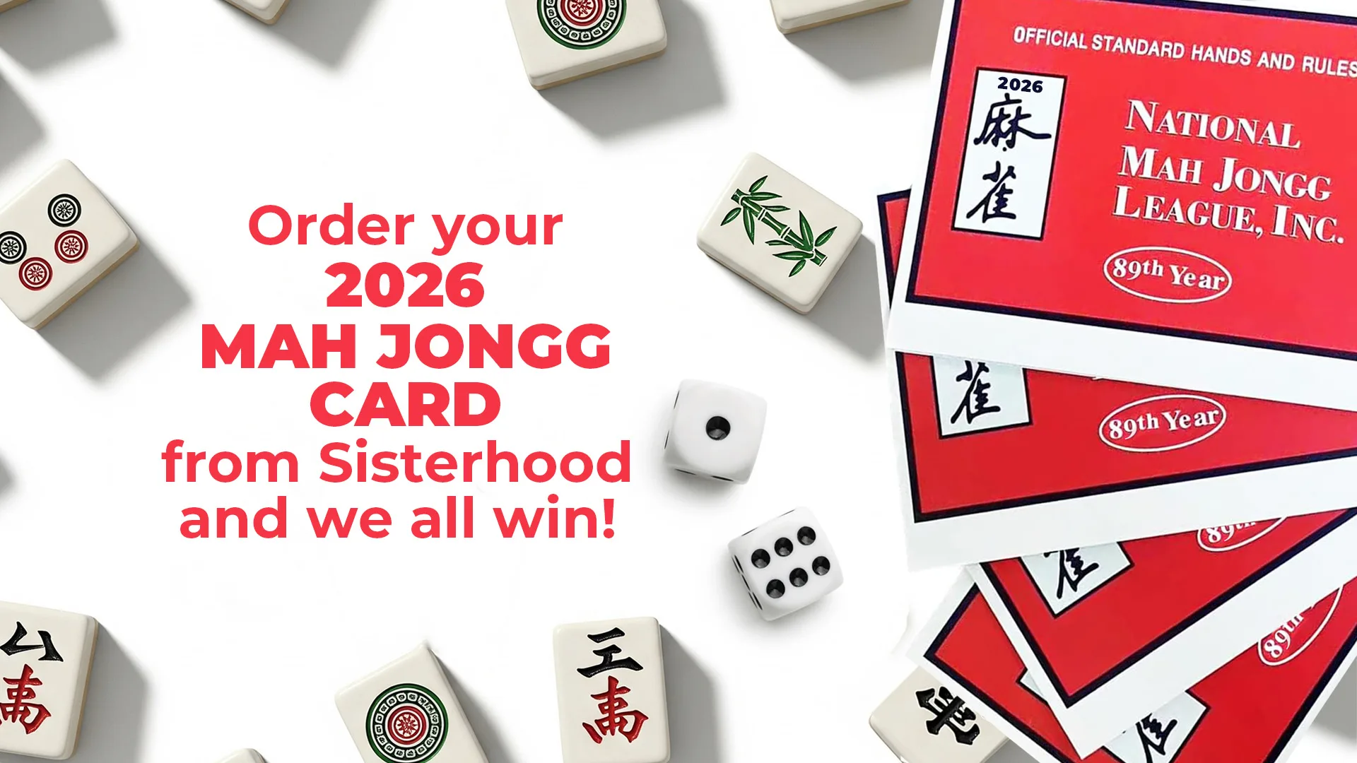 Mah Jongg Card web banner