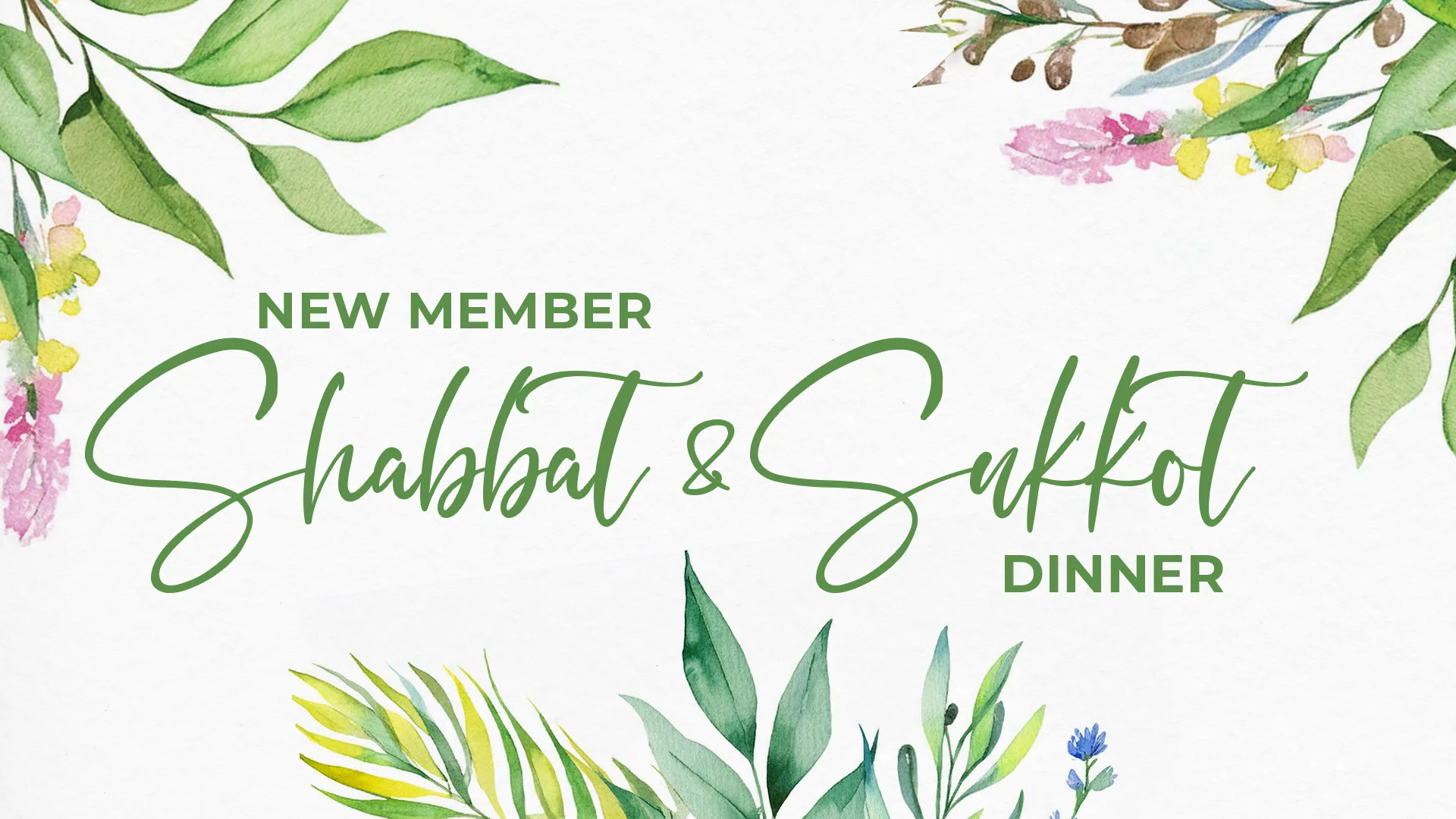 NEW MEMBER SUKKOT DINNER
