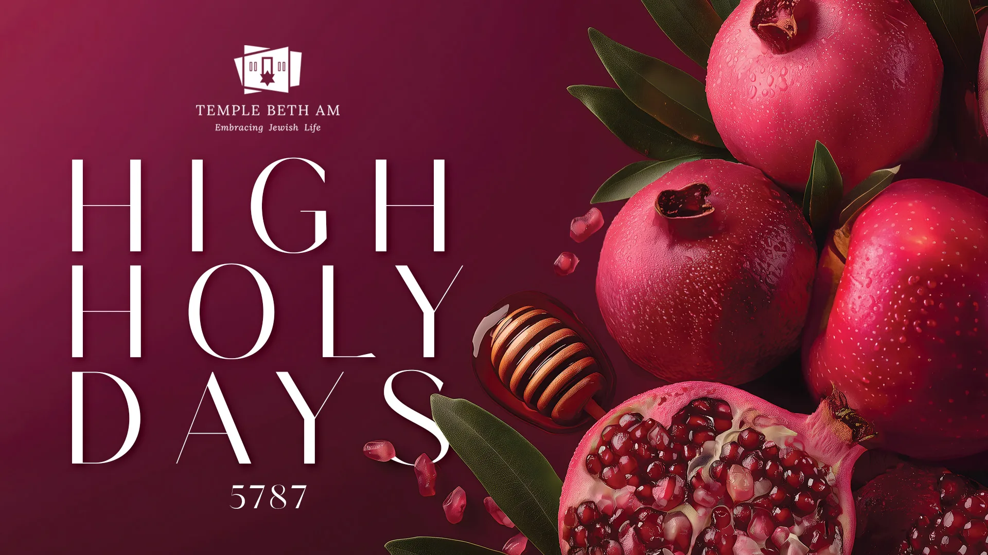high holy days 2026 web banner