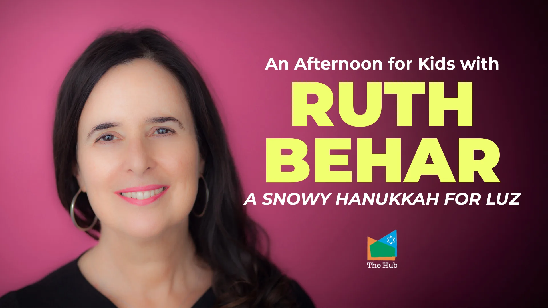 an afternoon for kids with ruth behar a snowy hanukkah for luz web banner